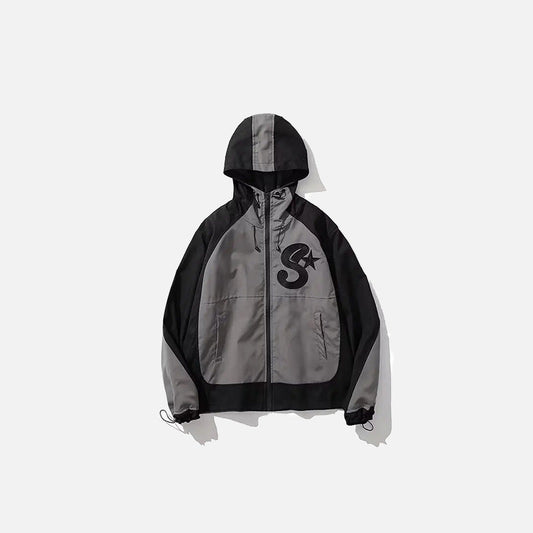Y2k Vintage Embroidery Windbreaker Jacket