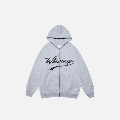 "What's up" Zip-up Hoodie