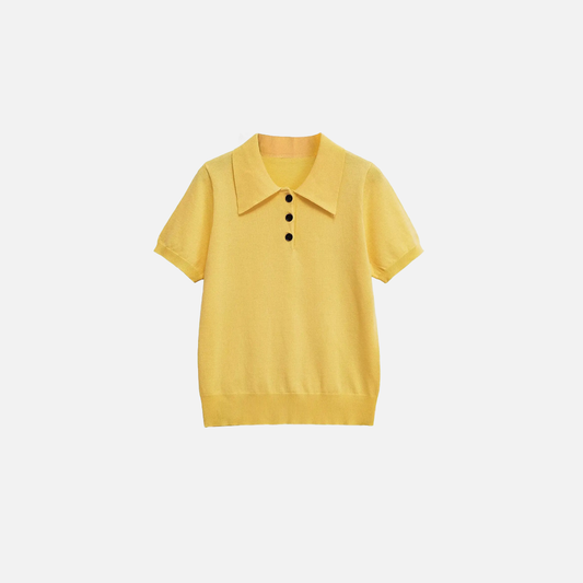 Stylish Yellow Knitted Jumper Sweater