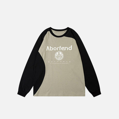 Patchwork Splicing Color Sweatshirt