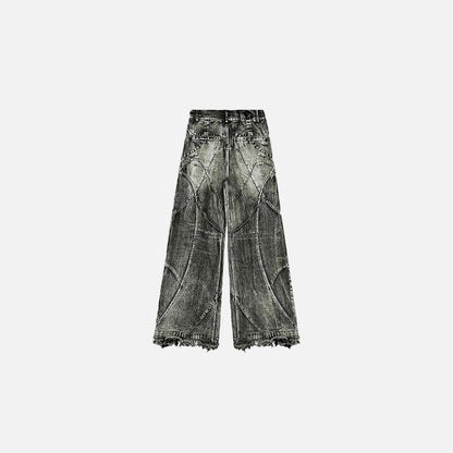 Y2K Patchwork Flare Jeans