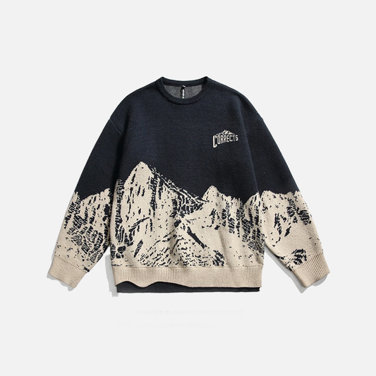 Mountain Print High Street Sweater