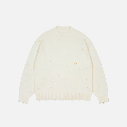 Ripped Knitted Sweater