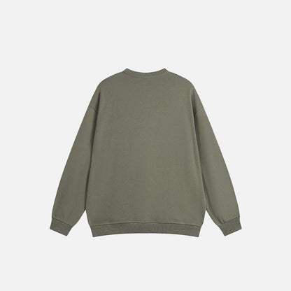 Letter Print Loose Sweatshirt