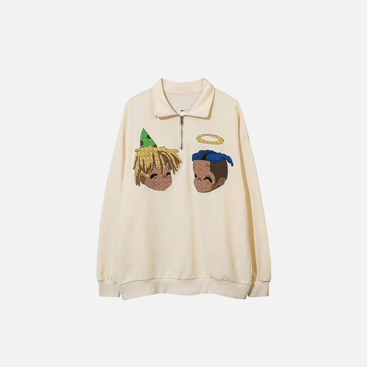 Best Friends Print Sweatshirt
