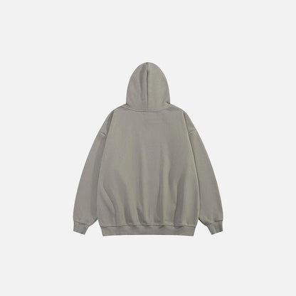 Butterfly Printed Loose Hoodie