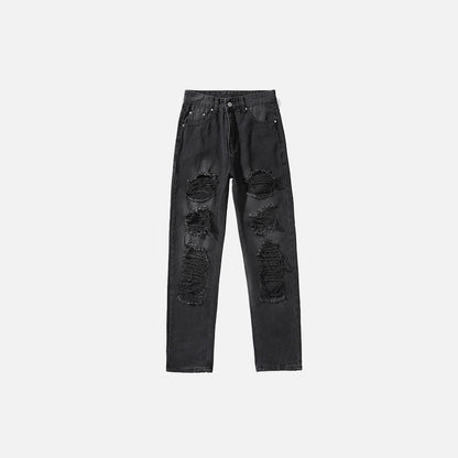 Women's High-waist Ripped Jeans