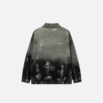 Splicing Color Mud Dyed Jacket