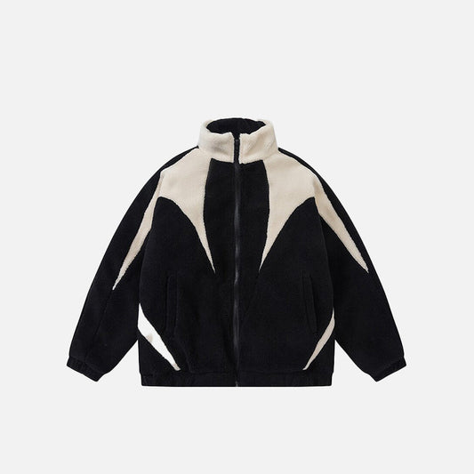 Furry Fleece Zip-up Jacket