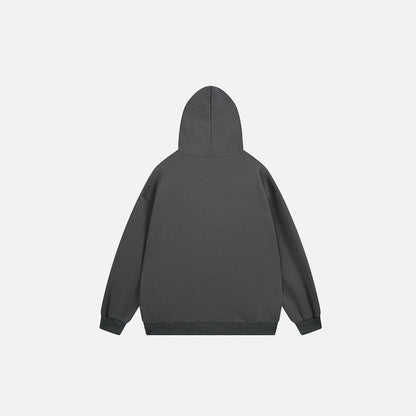 Burning Building Graphic Hoodie
