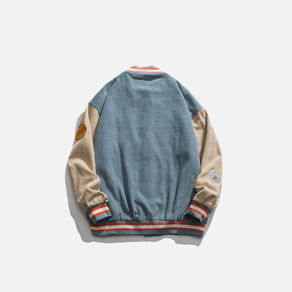 Vintage Embroidery Varsity Jacket