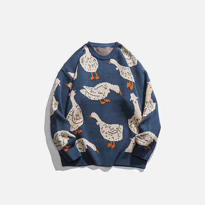 Goose Party Knitted Sweater