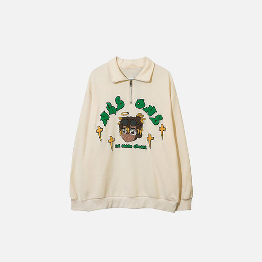 Polo Cartoon Boy Print Sweatshirt