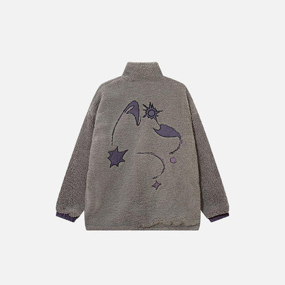 Fluffy Fleece Zip-up Jacket