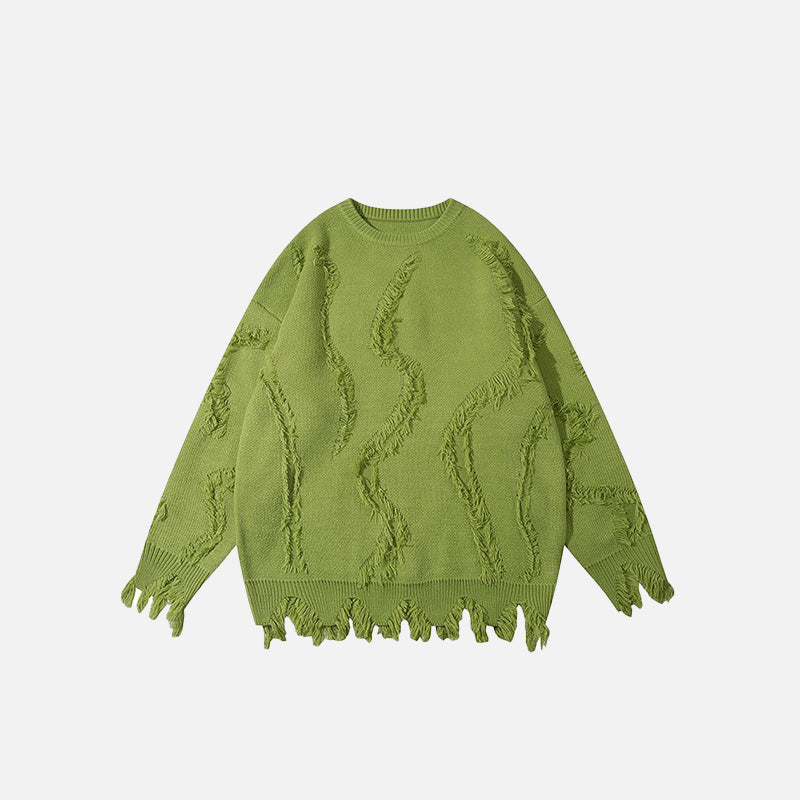 Oversized Ripped Loose Sweater