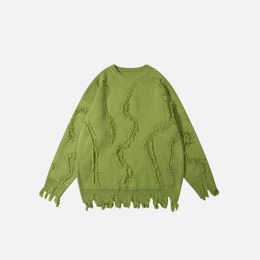 Oversized Ripped Loose Sweater