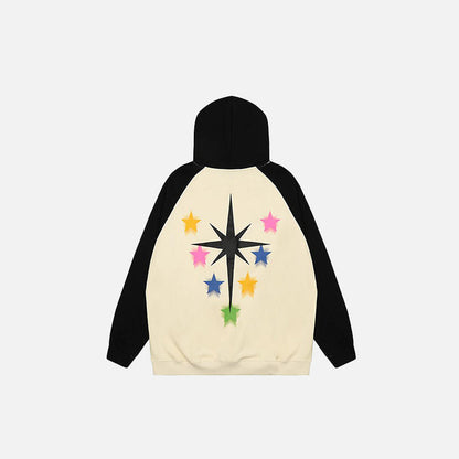 Star Dogs Graphic Print Hoodie