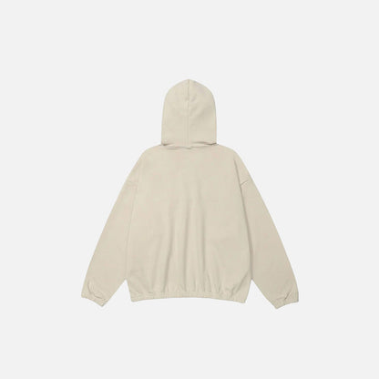 Loose Star Embroidery Hoodie