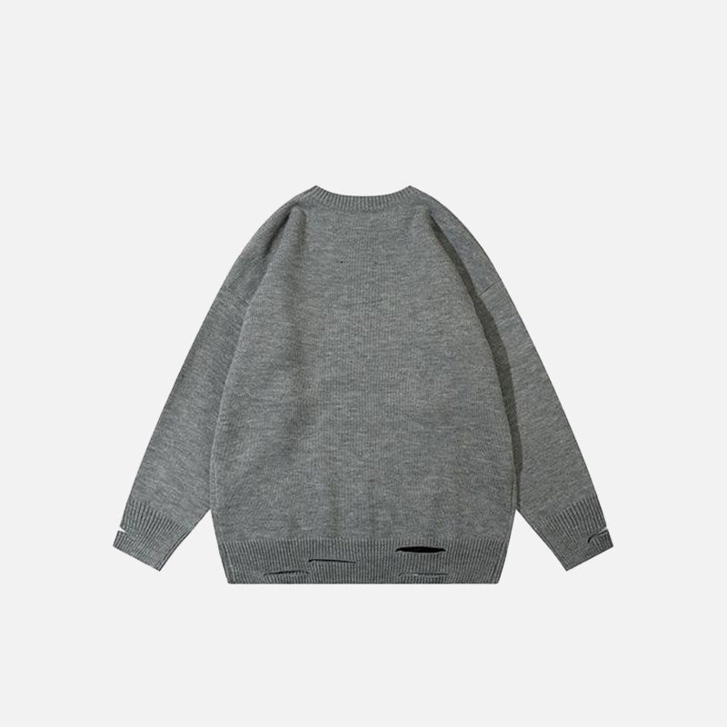 Loose Chain Print Sweater