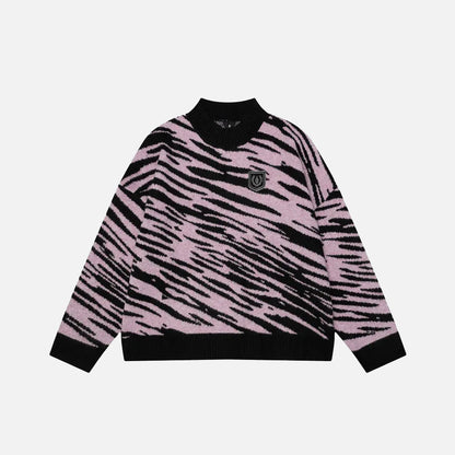 Vintage Zebra Knitted Sweaters
