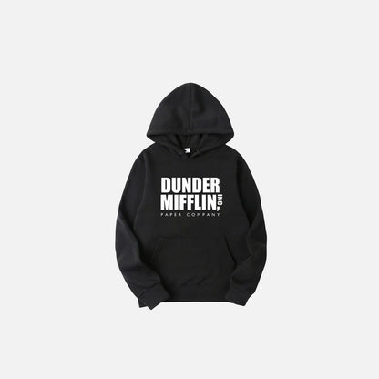 Letter Print Solid Color Hoodie
