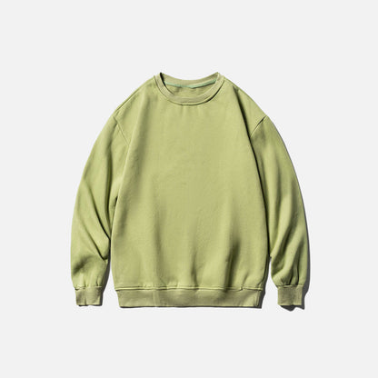Solid Color Blank Oversized Sweatshirt