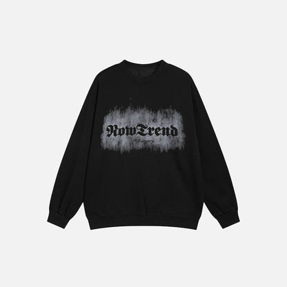Long Sleeve Letter Print Sweatshirt