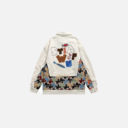 Patchwork Pop Tetris Jacket