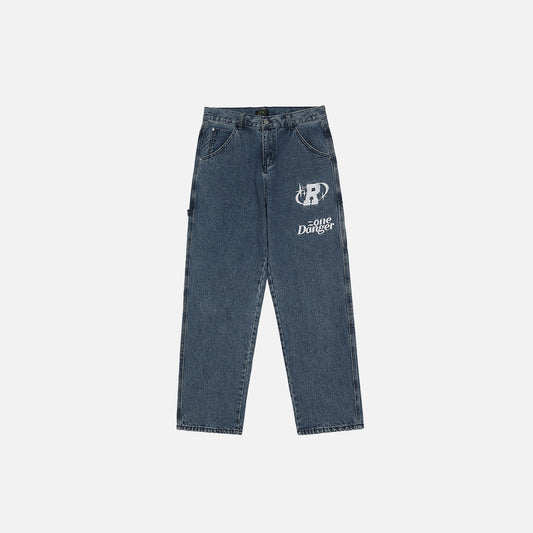 Embroidery Denim Jeans