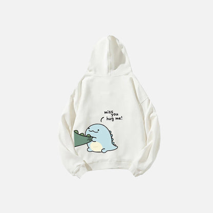 Dinosaur Print Couples Hoodie