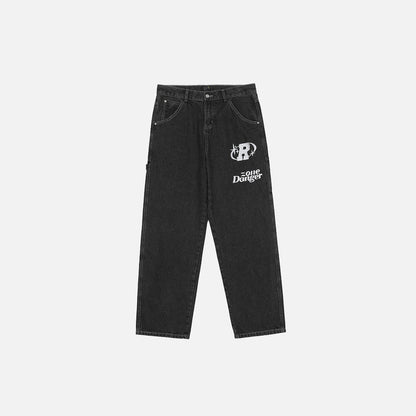 Embroidery Denim Jeans