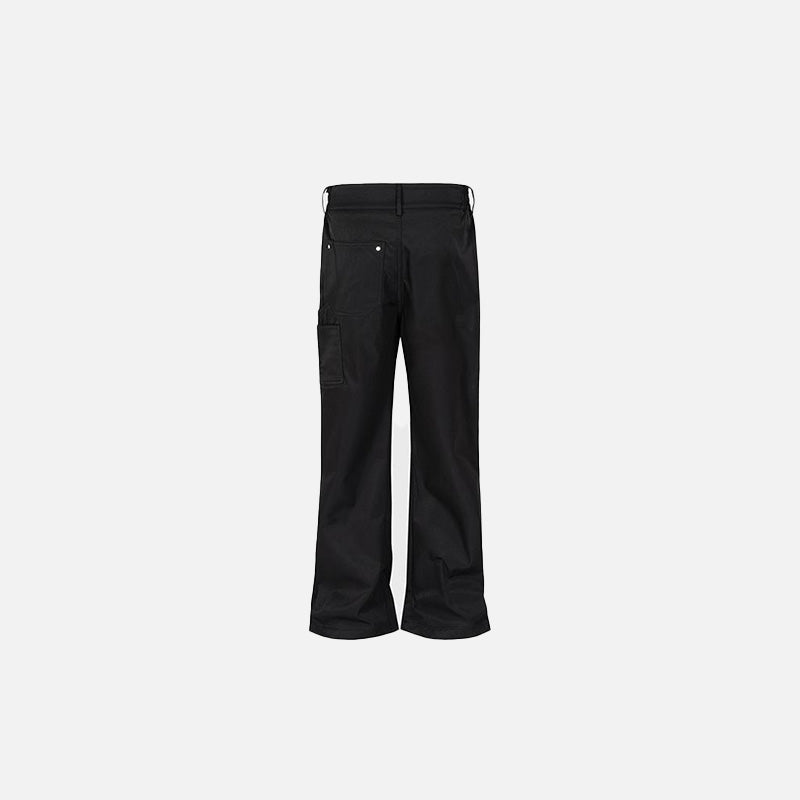 Noir Chain Flare Jeans