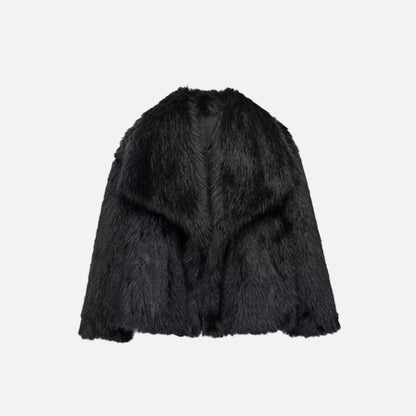 Furry Long-sleeved Jacket