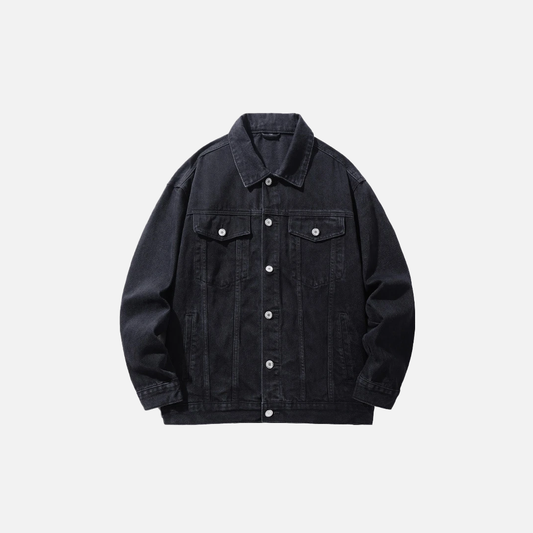 Phoenix Embroidery Denim Jacket