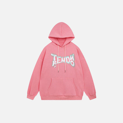 Trendy Letter Print Hoodie