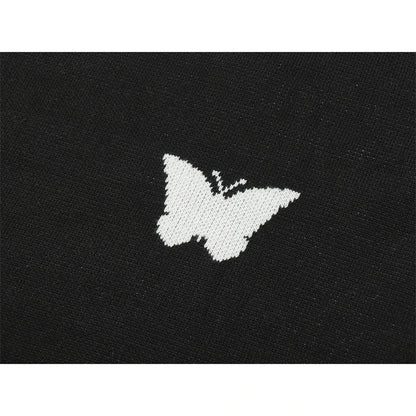 Y2K Korean Butterflies Vintage Sweater
