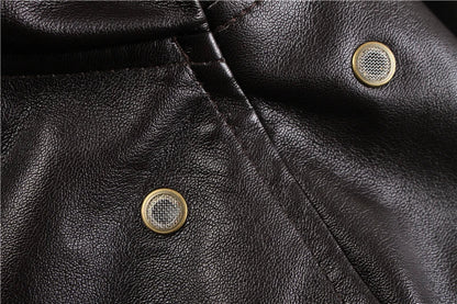 Vintage Removable Fur Leather Jacket
