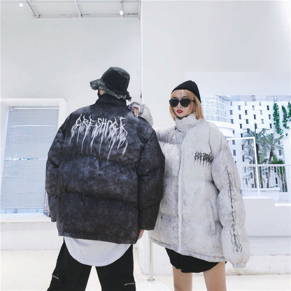 Tie Dye Puffer Jacket