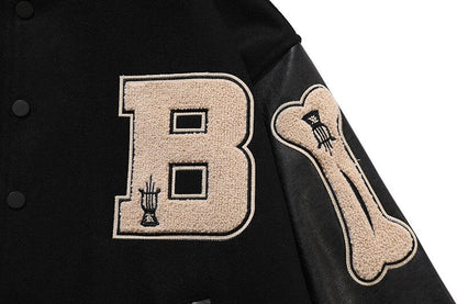 Skeleton Bones Varsity Jacket