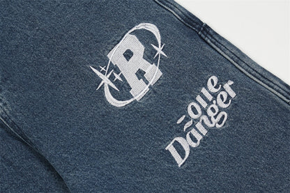 Embroidery Denim Jeans