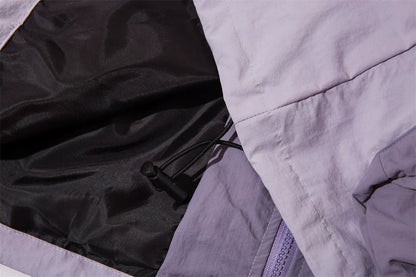 Splicing Color Windbreaker Jacket