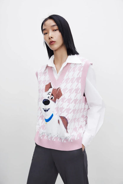 Women Cool Ethereal Cartoon Love Pet Sweater