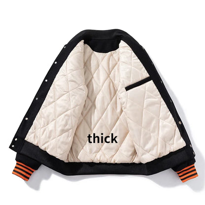 Embroidered Varsity Baseball Jacket