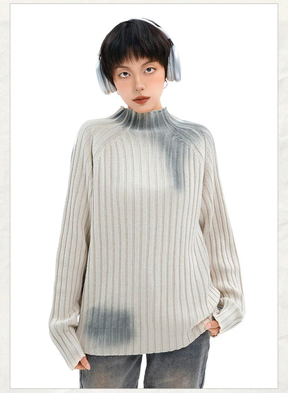 Loose Ripple Knitted Sweater