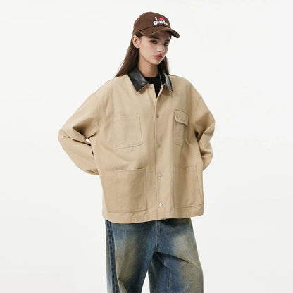 Streetwear Cool Windproof High Quality Cotton Patched Jacket