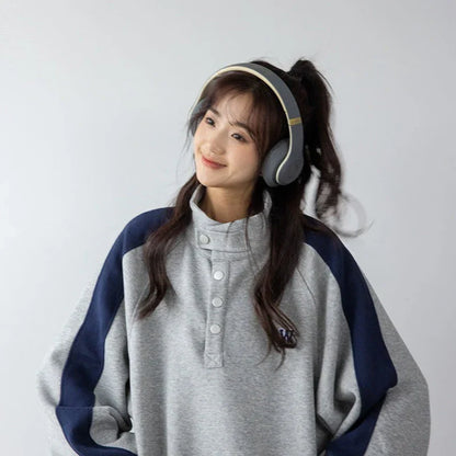 Women Comfort Vintage New American Retro Sweatshirt