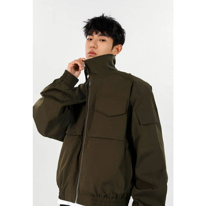 Men's Vintage Versatile Casual Zip-Up Jacket