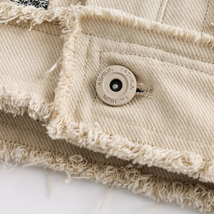 Vintage Flower Patch Denim Jacket