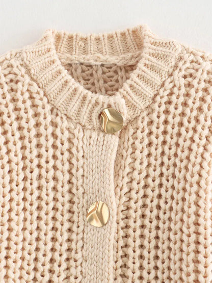 Chunky Knitted Autumn Cardigan