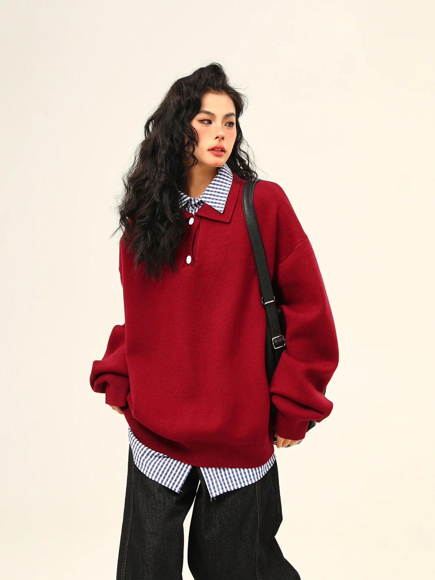 High End American Retro Pullover Sweater